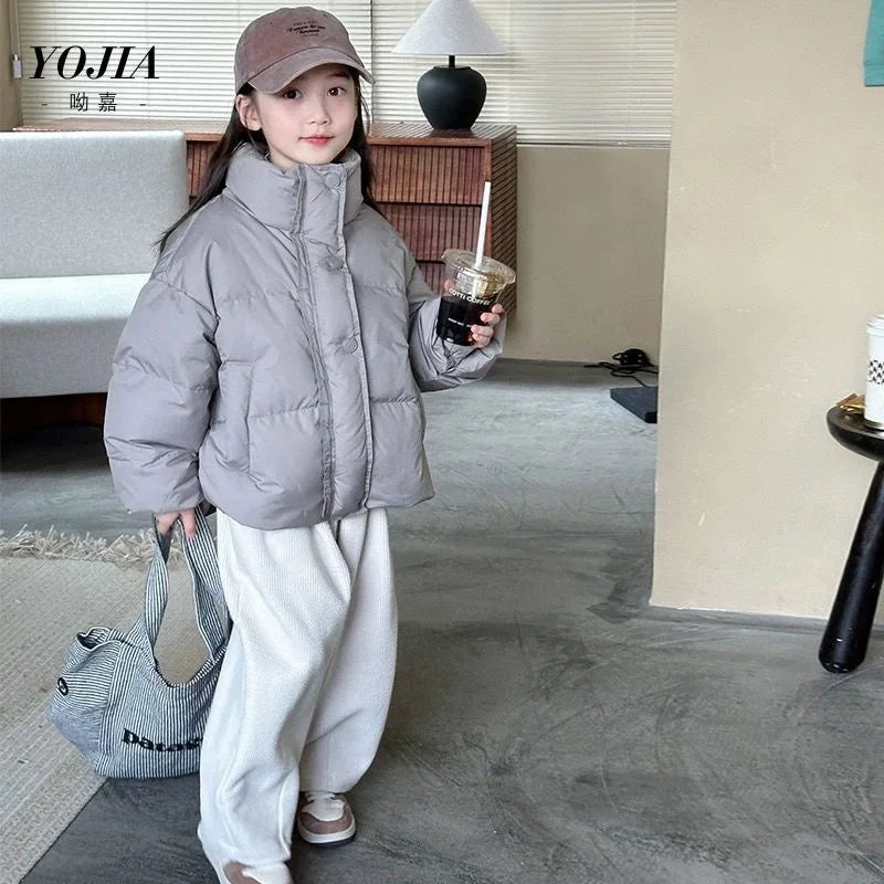 Unisex Kids Winter Puffer Jacket - Warm Cotton Down Coat for Boys & Girls (3-12 Years)