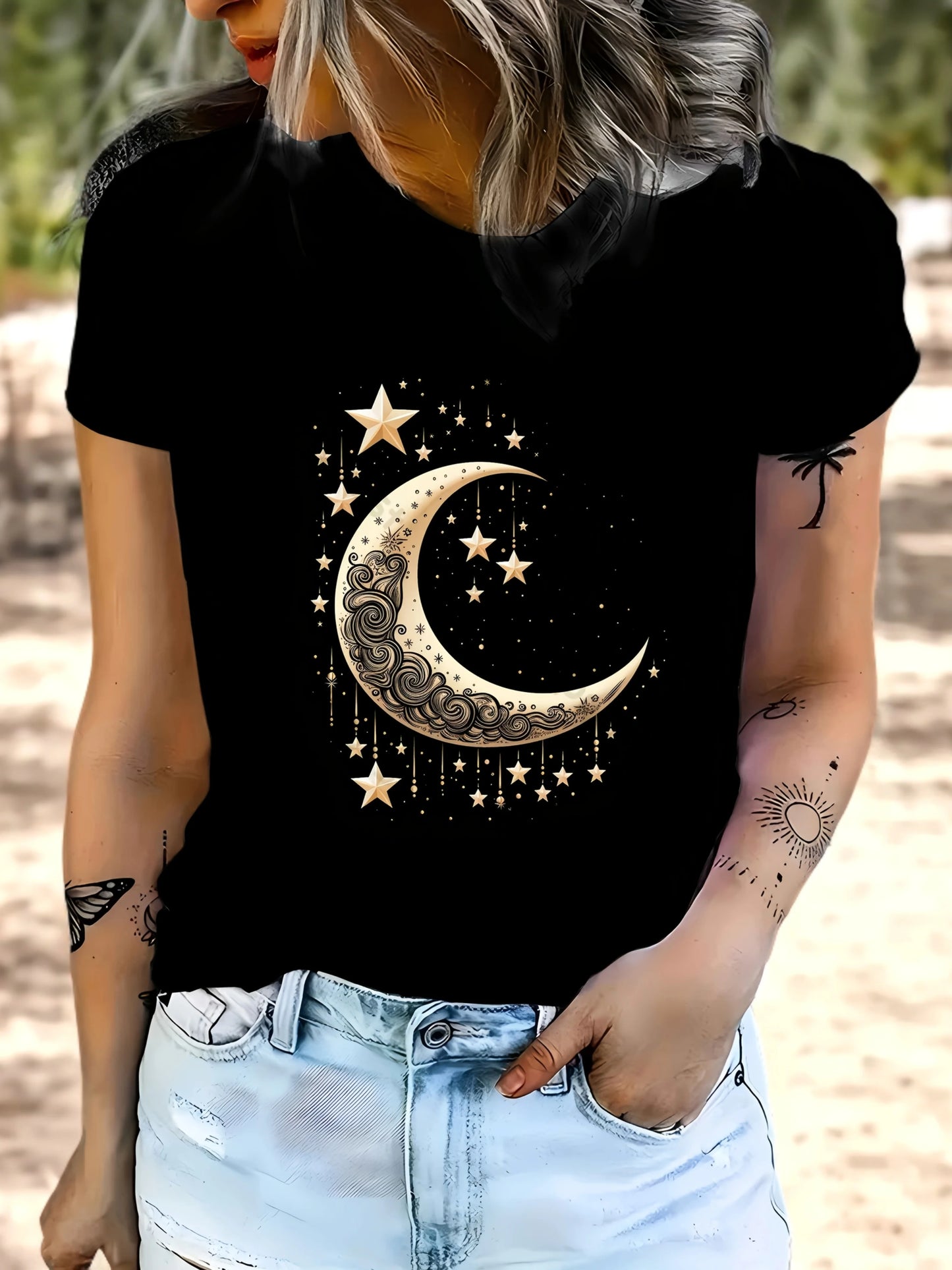 Women's Plus Size Funny Graphic T-Shirt | Bold Letter Print Casual Loose Fit Tee – Cute Gift for Women.