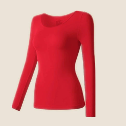 Women's Thermal Underwear Winter Autumn Long Sleeves Bottoming Shirt