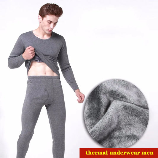 Men's NoEnName_Null Winter Thermal Underwear Set - Long Johns