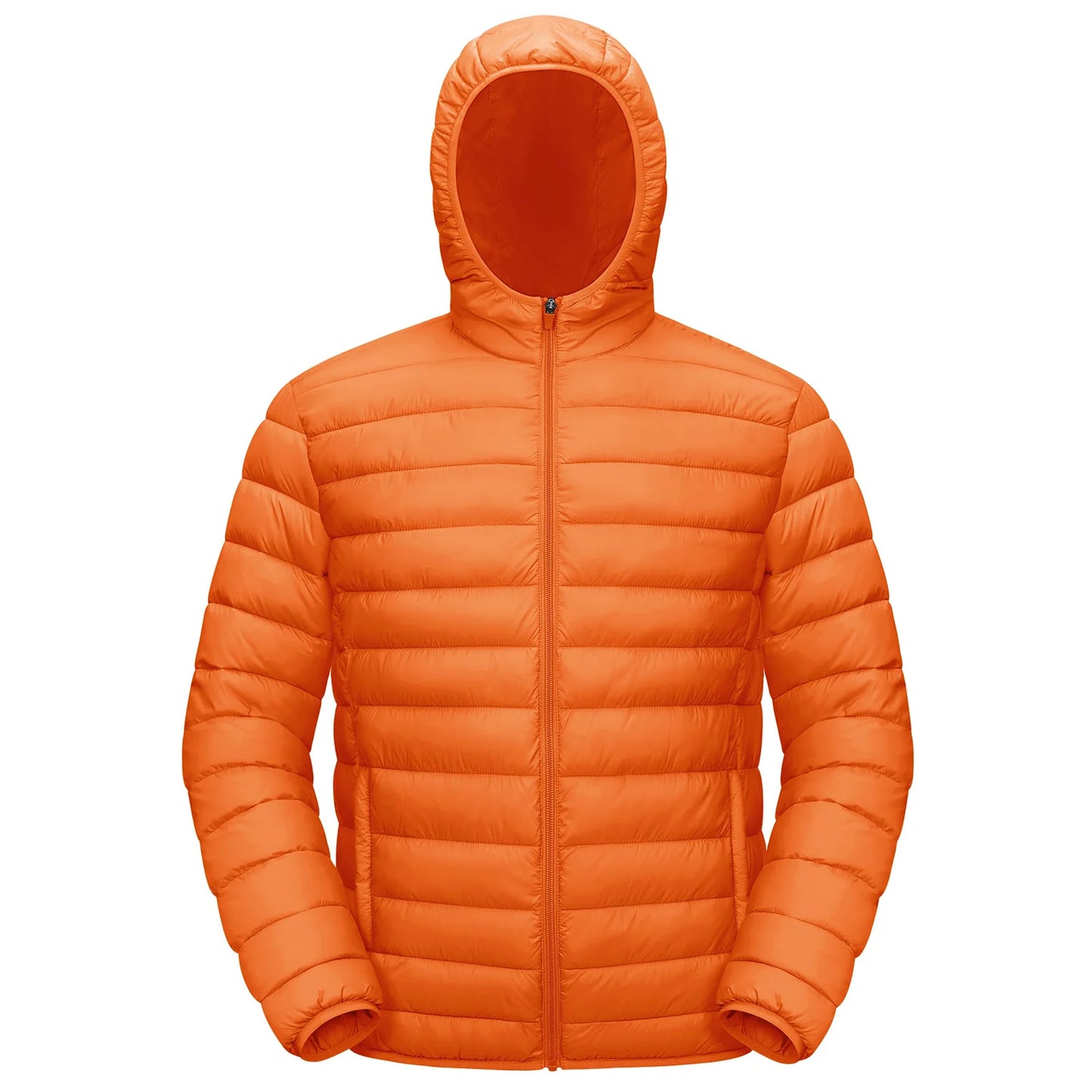 Men's TACVASEN Lightweight Water-Repellent Puffer Jacket - Cozy Insulated Hooded Windbreaker for Ultimate Comfort"