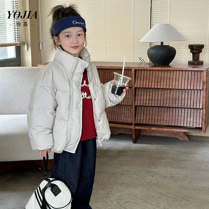 Unisex Kids Winter Puffer Jacket - Warm Cotton Down Coat for Boys & Girls (3-12 Years)