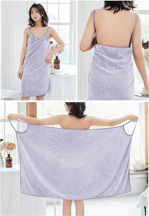 Women's Premium Versatile Microfiber Bath Wrap - Wearable Towel for Spa, Beach, Sauna & Home