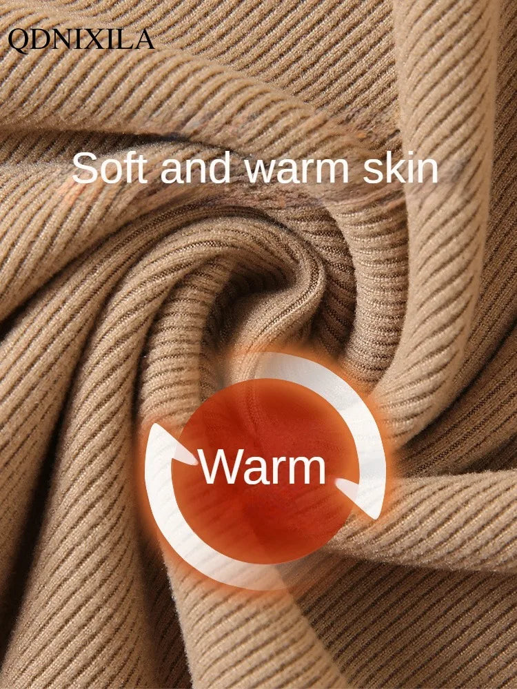 Women's Knitted Half-Turtleneck Pullover Sweater Elegant Korean