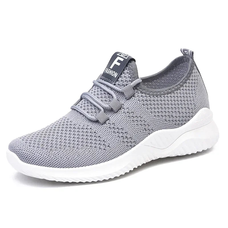 Women's Breathable Air Mesh Sneakers – Lightweight Lace-Up Casual Walking Shoes, True to Size | Ships from US