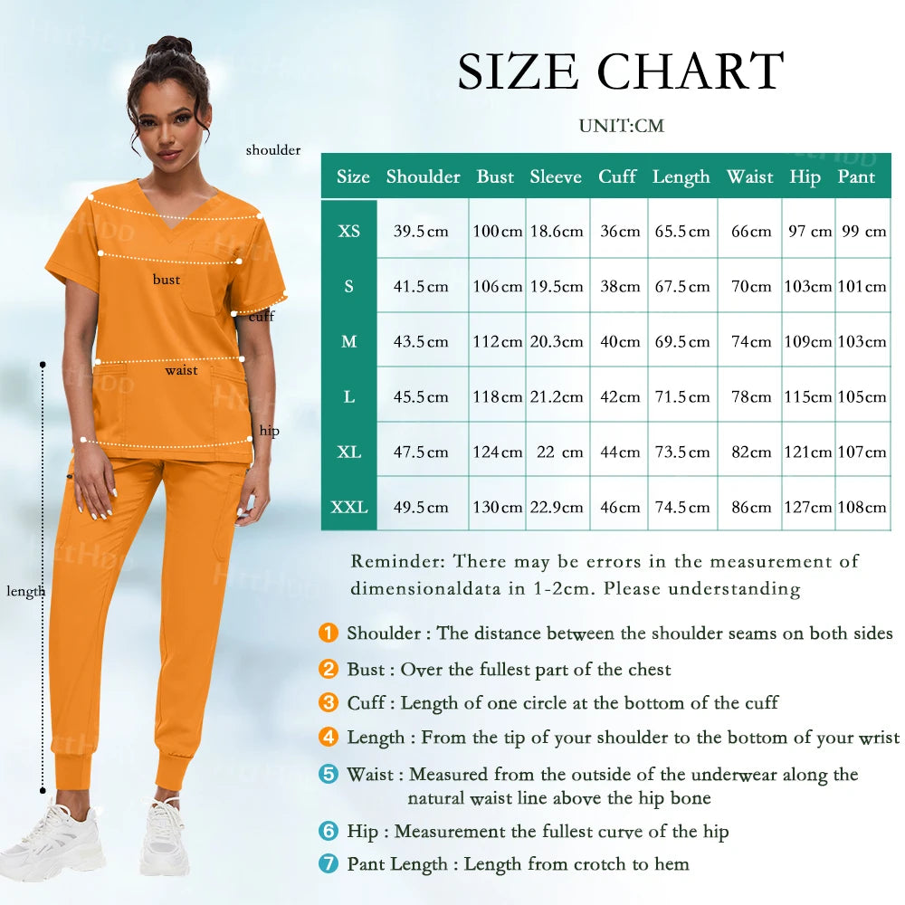 Scrub Sets Uniform Women Joggers Hospital Accessories Medical Surgical