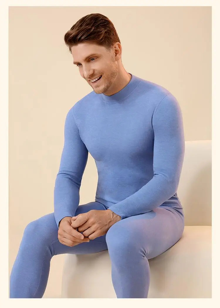 Unisex Premium Thermal Underwear Set - Cashmere Silk Winter Base Layer for Men & Women