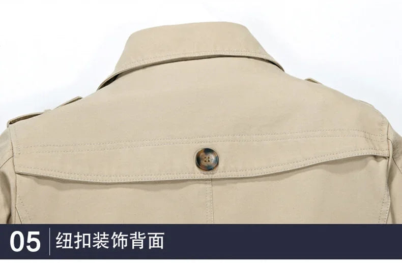 Men's Vintage Streetwear Windbreaker Coat - Thickened Warm Polyester Jacket for Outdoor Fashion