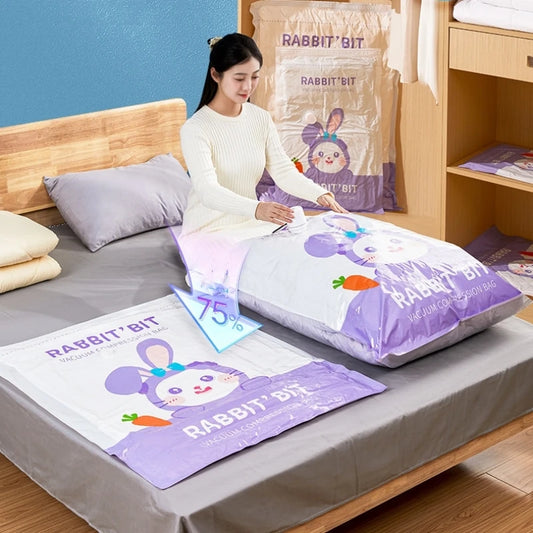 PEISI Vacuum Storage Bags for Clothes – Reusable Space-Saving Compression Bags with Hand Pump | Travel & Home Organizer | S/M/L/XL