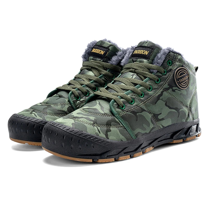 Men's LETCOMFIT High-Top Winter Snow Boots - Camouflage"