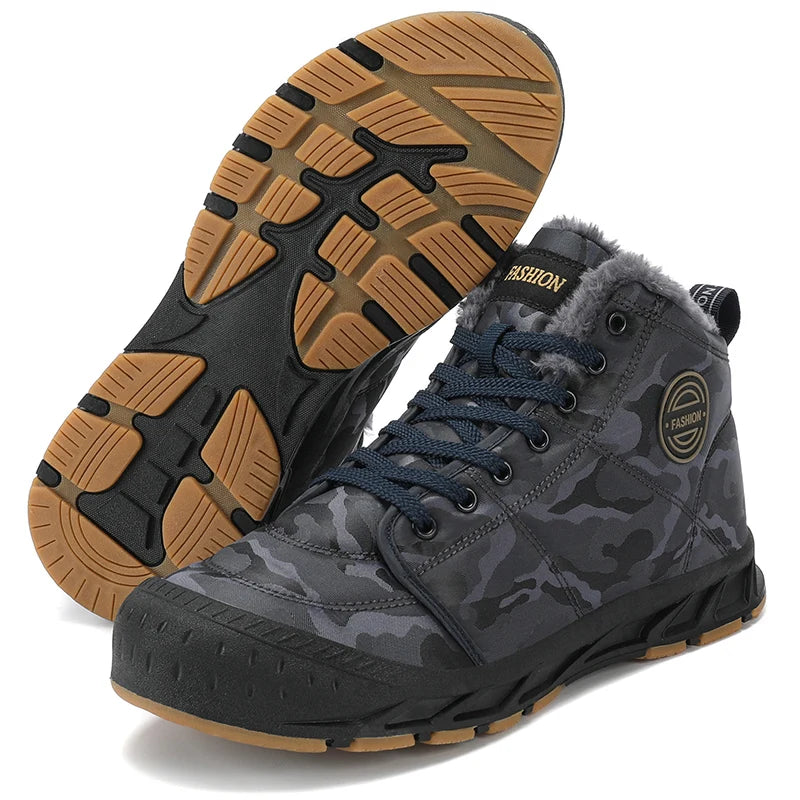 Men's LETCOMFIT High-Top Winter Snow Boots - Camouflage"