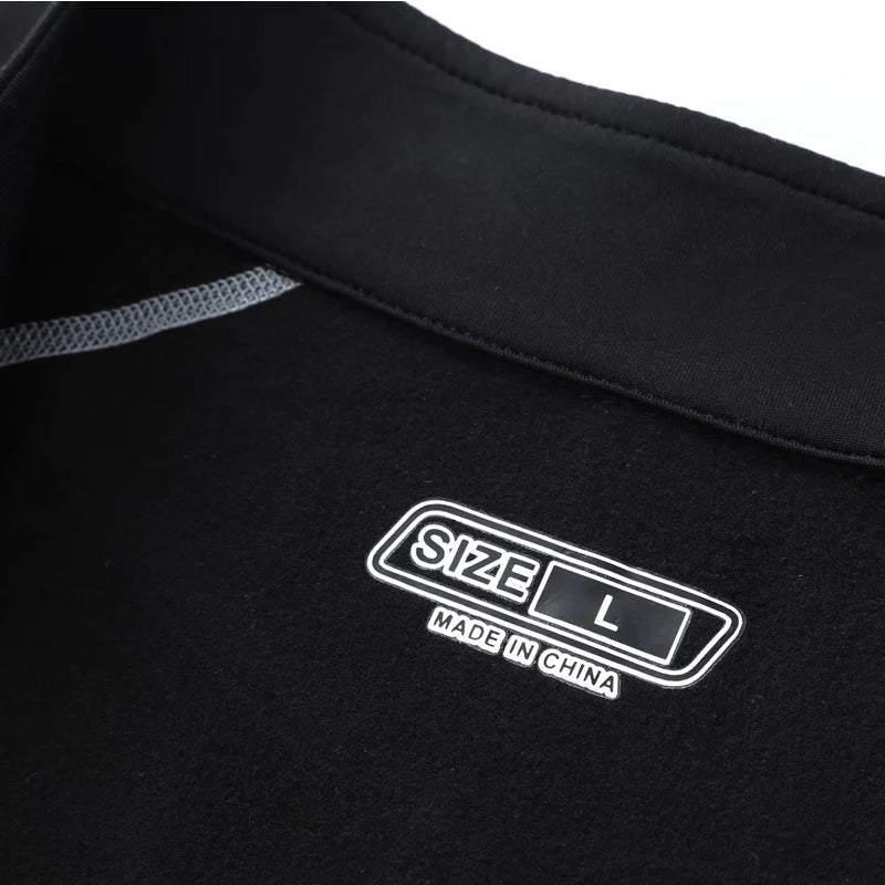 Men's NoEnName_Null Winter Fleece Thermal Underwear Suit - Fitness Clothing Set with Long Shirt and Leggings, Warm Base Layer Compression Sportswear