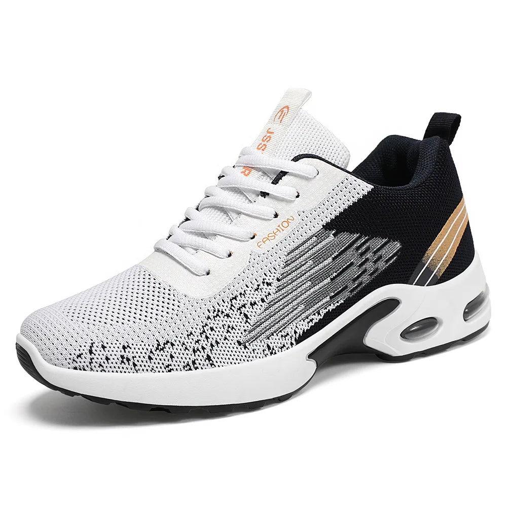 Men's MDNG  Air Mesh Running Sneakers — Breathable Lace-Up Sports Shoes | Lightweight Anti-Odor Casual Trainers for Spring & Autumn