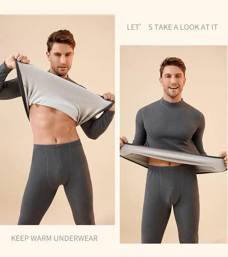 Unisex Premium Thermal Underwear Set - Cashmere Silk Winter Base Layer for Men & Women