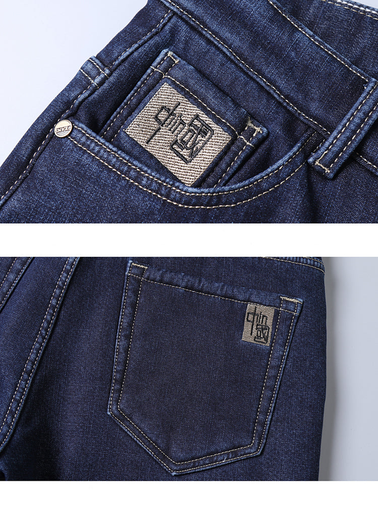 Men's Cozy Wool Velvet Jeans: Warm, Stylish & Versatile