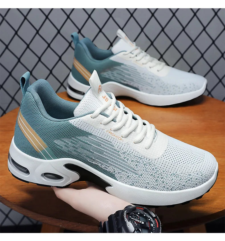 Men's MDNG  Air Mesh Running Sneakers — Breathable Lace-Up Sports Shoes | Lightweight Anti-Odor Casual Trainers for Spring & Autumn