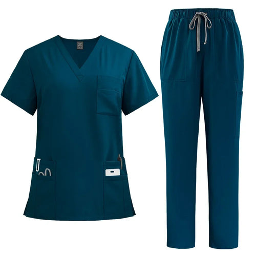 Women's Classic New Nurse Scrubs Set Nurse Accessories Medical Uniform