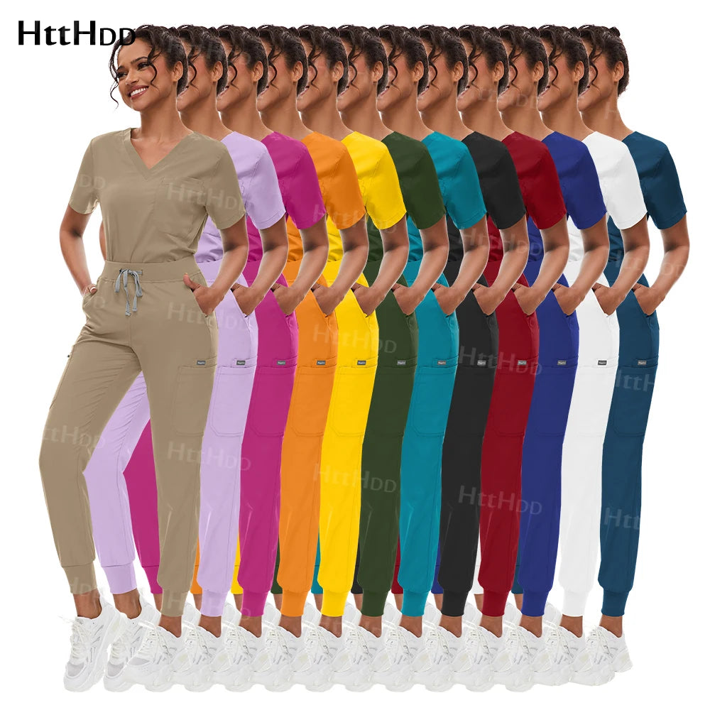 Scrub Sets Uniform Women Joggers Hospital Accessories Medical Surgical