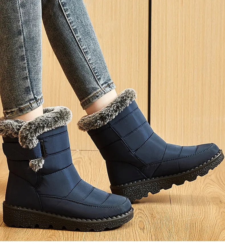 Women's HAJINK Waterproof Winter Ankle Boots with Fur