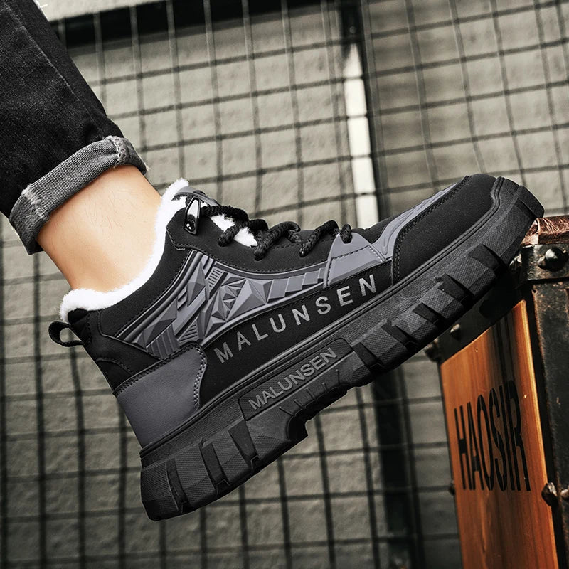 Men's Malunsen Waterproof High-Top Hiking Shoes - Lightweight & Warm