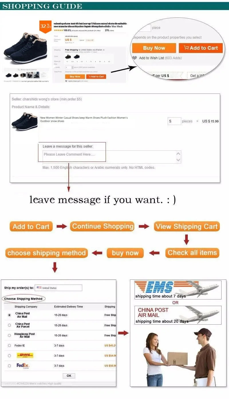 Women's 2024 Waterproof Ankle Snow Boots with Fur