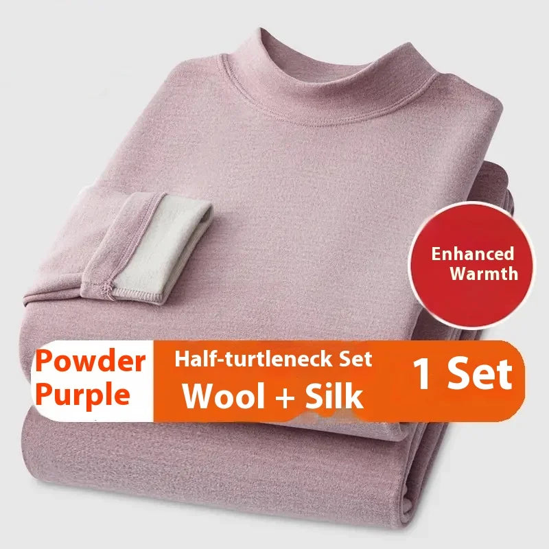 Unisex Premium Thermal Underwear Set - Cashmere Silk Winter Base Layer for Men & Women