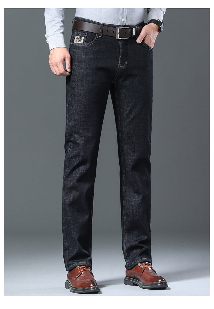 Men's Cozy Wool Velvet Jeans: Warm, Stylish & Versatile