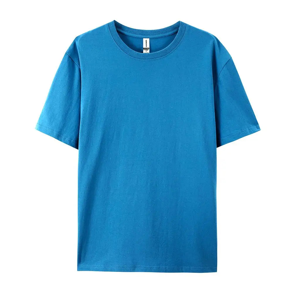 Teekossc Men's 100% Cotton Crew Neck T-Shirt | Breathable Summer Tee | Casual Short Sleeve Top – 20 Colors.