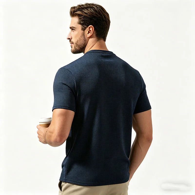 Men's Short Sleeve Polo Shirt – Breathable Quick-Dry Summer Top | Navy Blue, White, Black