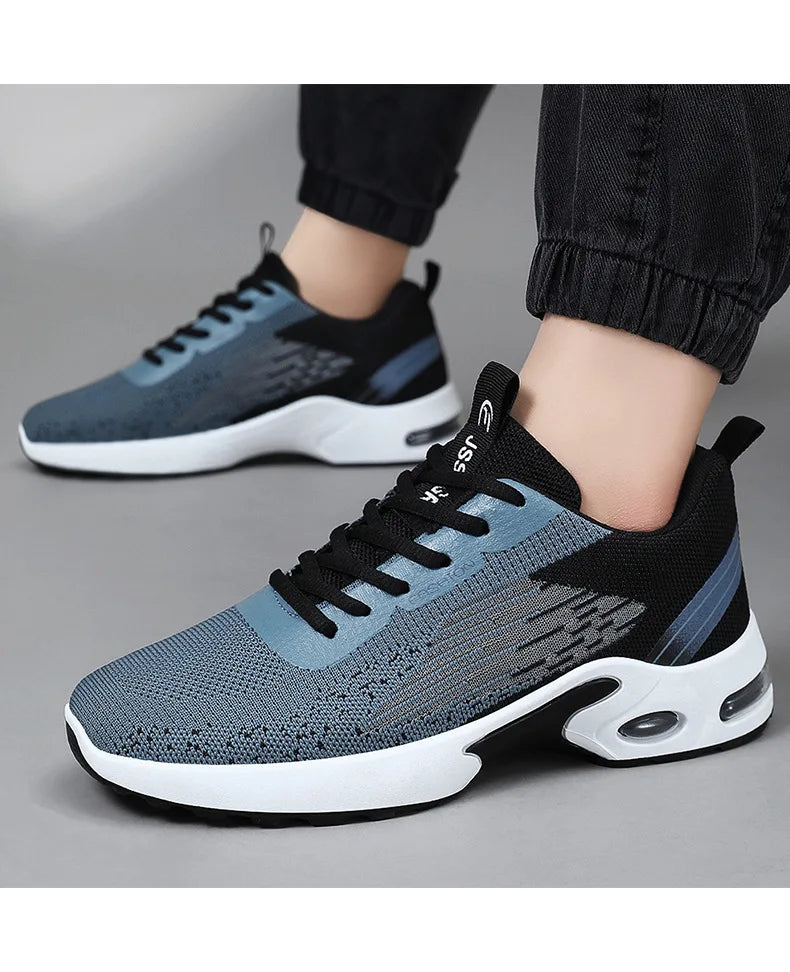 Men's MDNG  Air Mesh Running Sneakers — Breathable Lace-Up Sports Shoes | Lightweight Anti-Odor Casual Trainers for Spring & Autumn