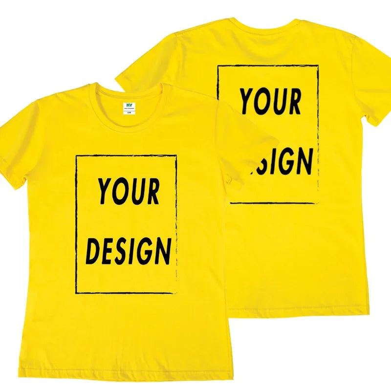 Unisex Custom T-Shirt — Buy 1 Get 1 FREE! Add Your Own Design | Front & Back Print | 10 Colors