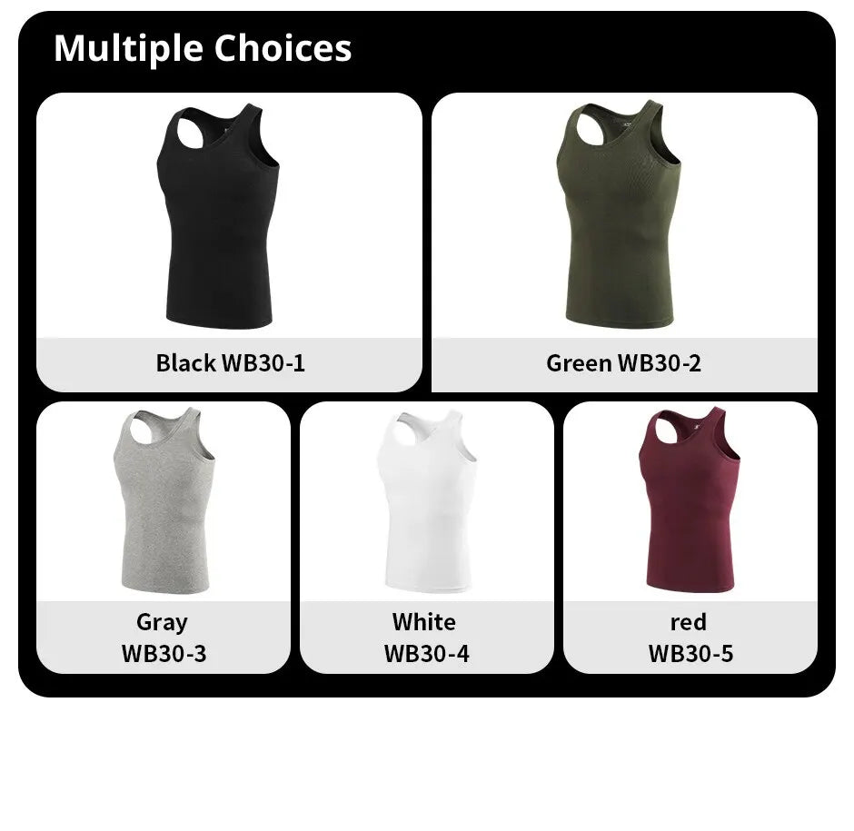 Men's Cotton Sleeveless Tank Top | Skinny Fit Gym Fitness Vest – 1, 3 or 5 Pack Bundle | Casual Sport Training Undershirt