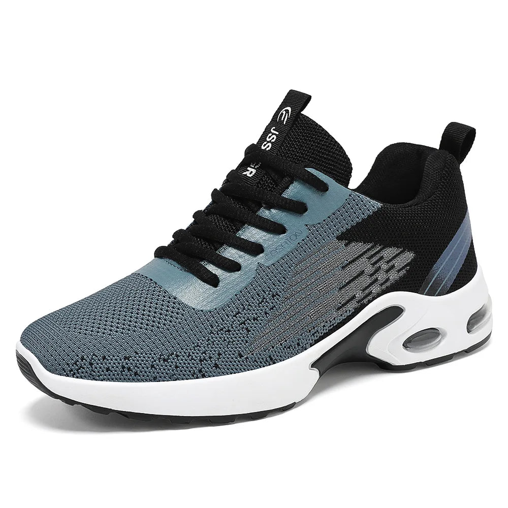 Men's MDNG  Air Mesh Running Sneakers — Breathable Lace-Up Sports Shoes | Lightweight Anti-Odor Casual Trainers for Spring & Autumn