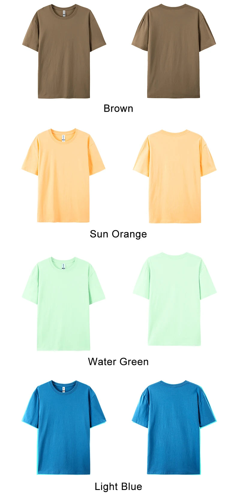 Teekossc Men's 100% Cotton Crew Neck T-Shirt | Breathable Summer Tee | Casual Short Sleeve Top – 20 Colors.