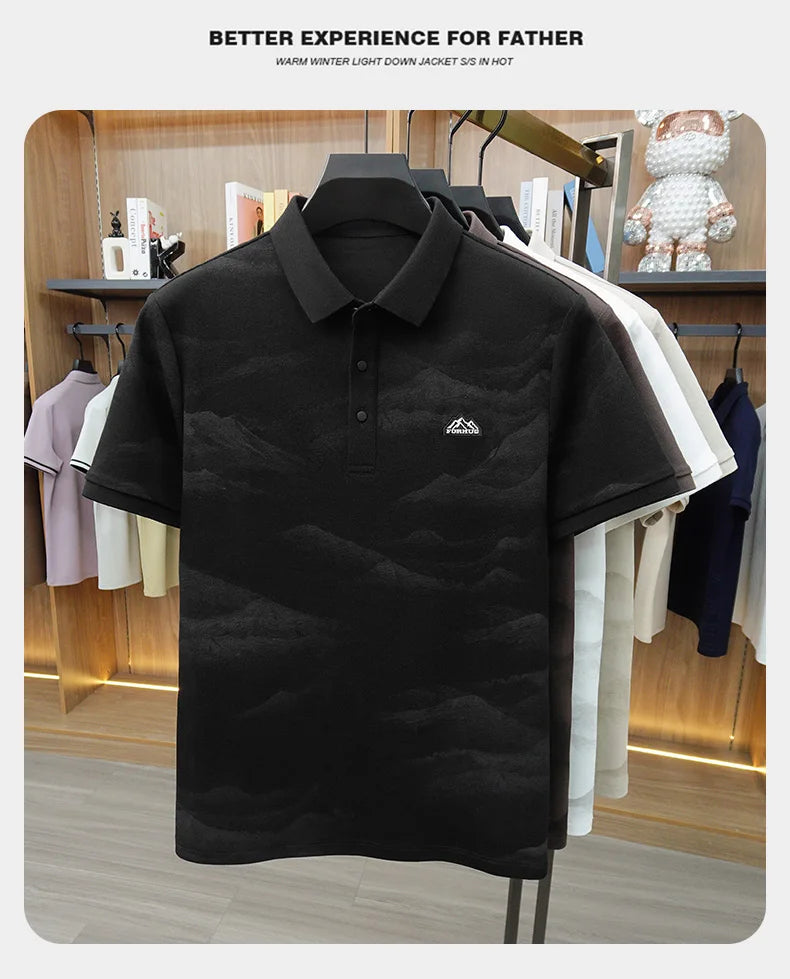 Men's Cotton Blend Polo Shirt – Breathable Short Sleeve Casual Summer Top | Sizes S–XXL