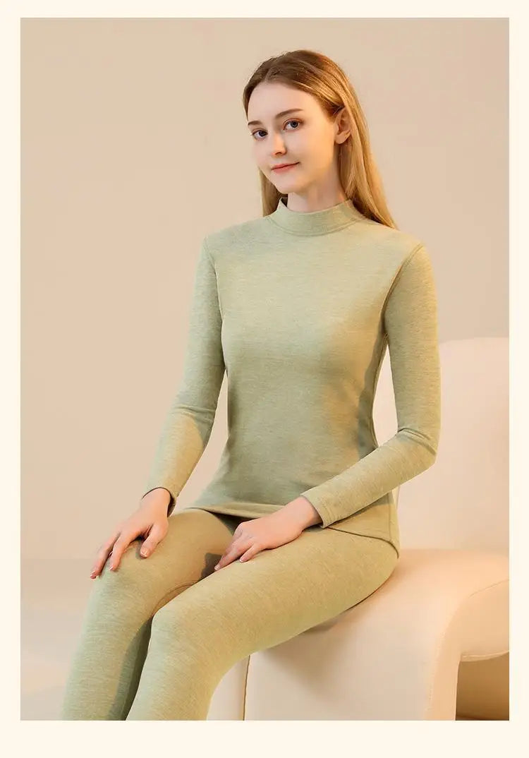 Unisex Premium Thermal Underwear Set - Cashmere Silk Winter Base Layer for Men & Women