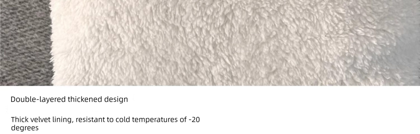 Women's Cozy Plush Winter Hood Scarf Set - All-in-One Hat, Scarf & Gloves | Polyester Cold-Proof Gear