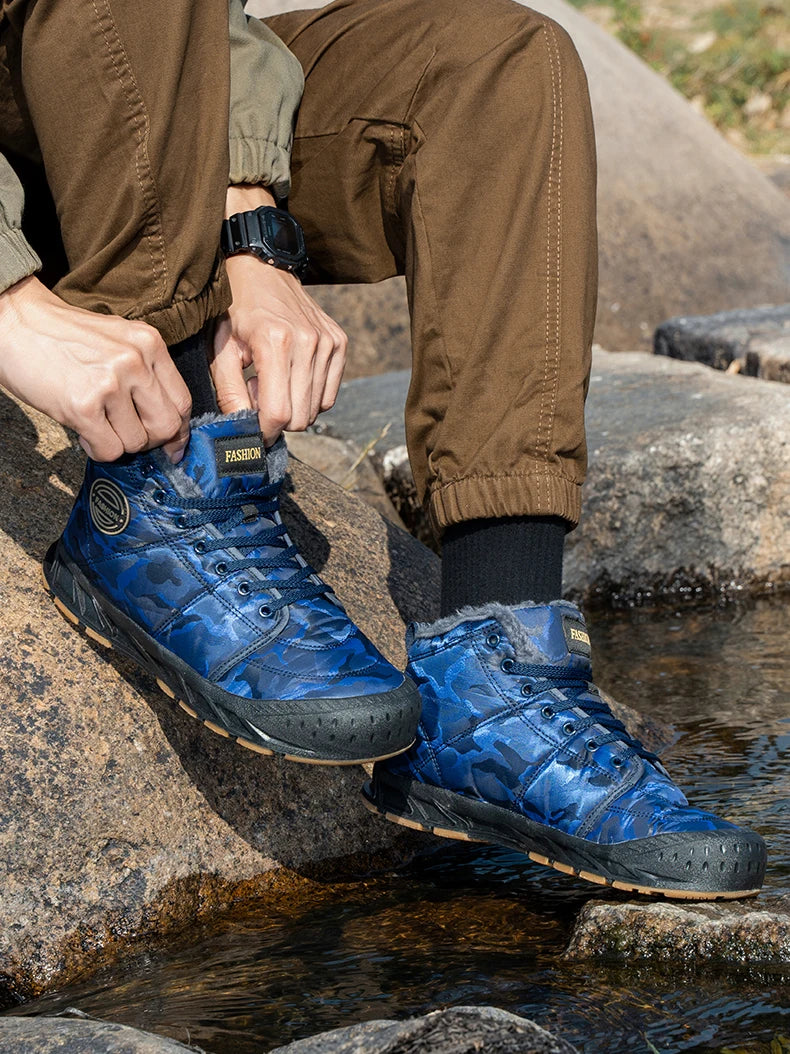 Men's LETCOMFIT High-Top Winter Snow Boots - Camouflage"