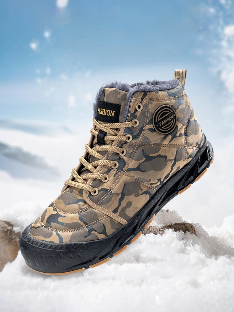 Men's LETCOMFIT High-Top Winter Snow Boots - Camouflage"