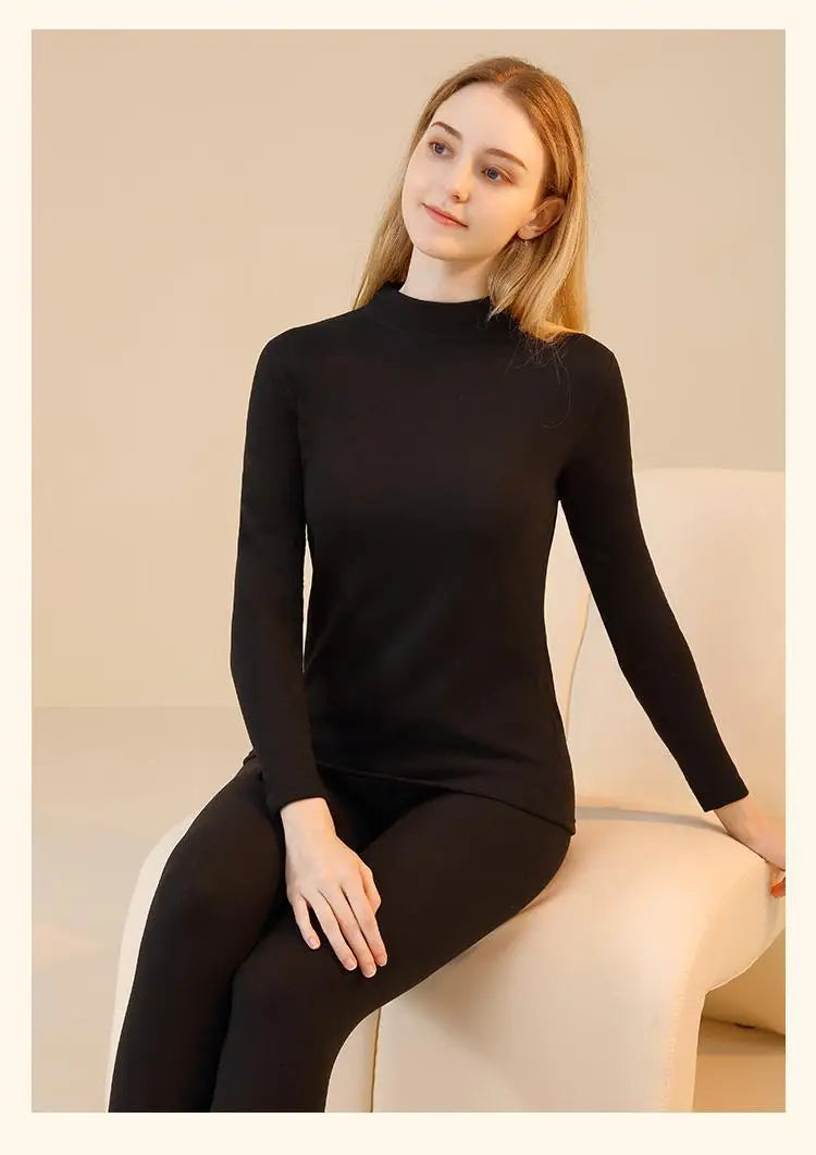 Unisex Premium Thermal Underwear Set - Cashmere Silk Winter Base Layer for Men & Women