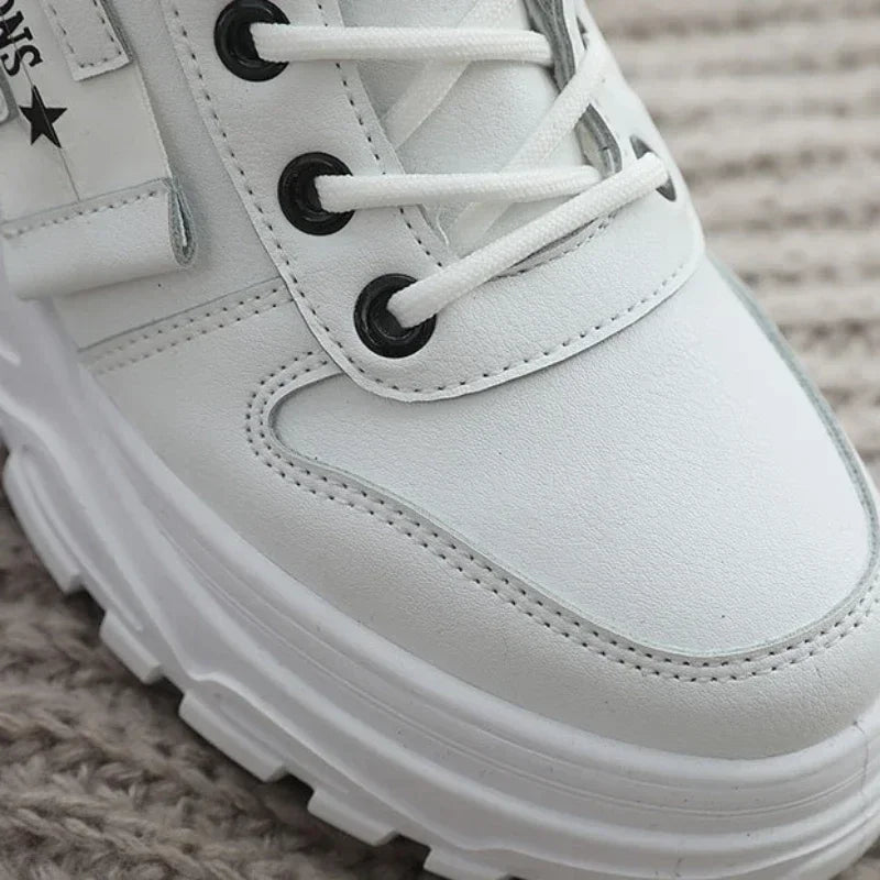 Women's Winter Snow Boots - Casual High-Top Platform Sneakers"