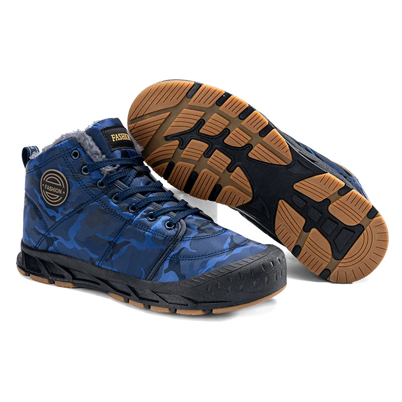 Men's LETCOMFIT High-Top Winter Snow Boots - Camouflage"