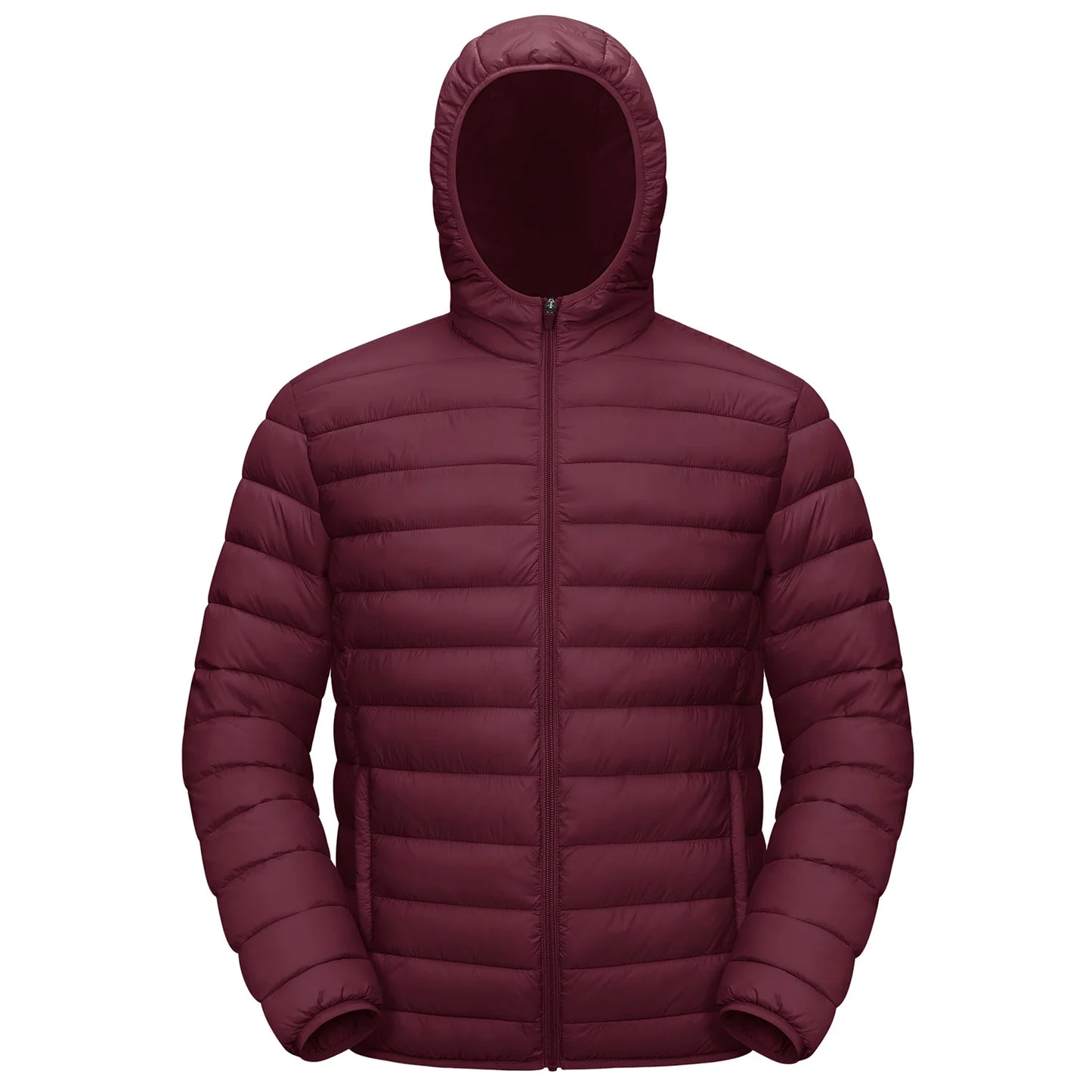 Men's TACVASEN Lightweight Water-Repellent Puffer Jacket - Cozy Insulated Hooded Windbreaker for Ultimate Comfort"