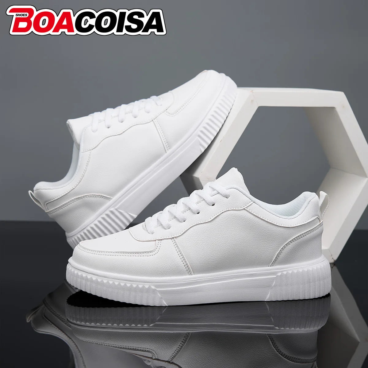Women's Breathable Walking Shoes | Lightweight Casual Flat Shoes | Lace-Up | True to Size