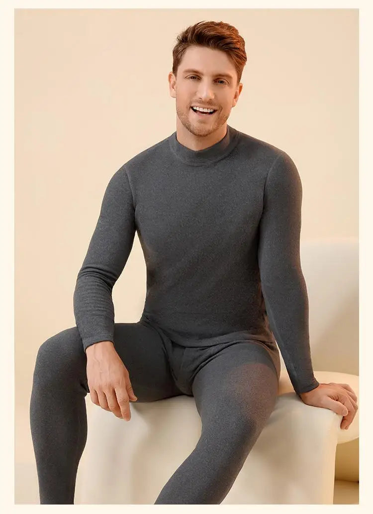 Unisex Premium Thermal Underwear Set - Cashmere Silk Winter Base Layer for Men & Women