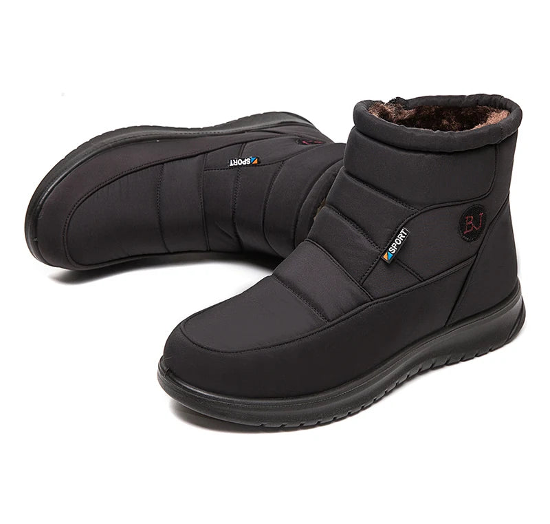 Women's 2024 Waterproof Ankle Snow Boots with Fur