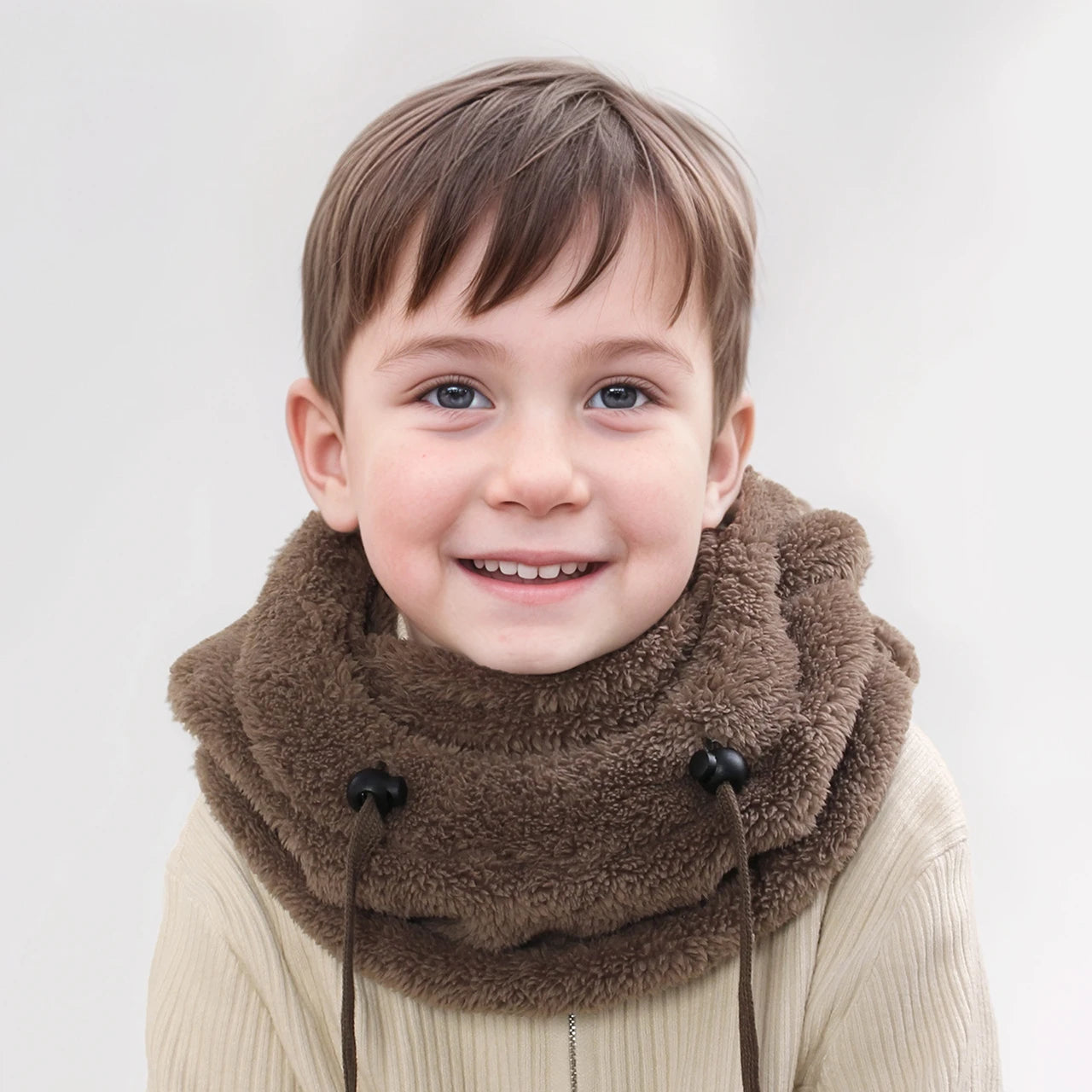  Unisex Toddler Winter Balaclava Hat - Plush Hooded Face Cover for Kids 13-24 Months"