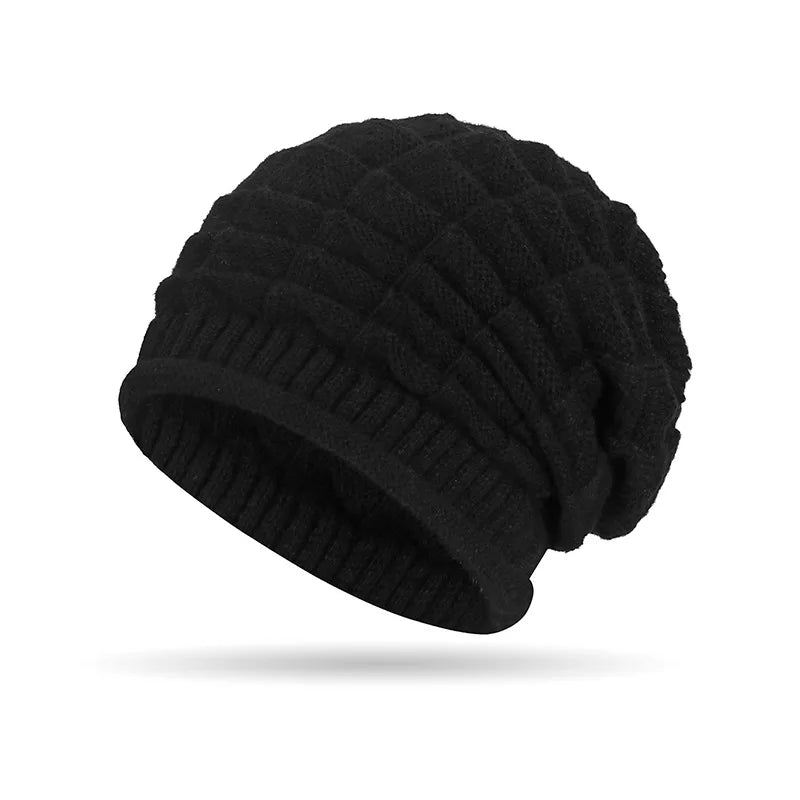 Women's Chunky Slouch Beanie Hat with Ear Warmers -Four Seasons