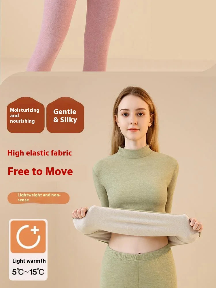 Unisex Premium Thermal Underwear Set - Cashmere Silk Winter Base Layer for Men & Women