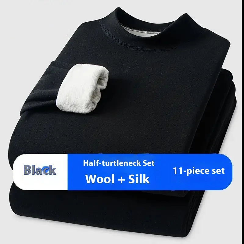 Unisex Premium Thermal Underwear Set - Cashmere Silk Winter Base Layer for Men & Women